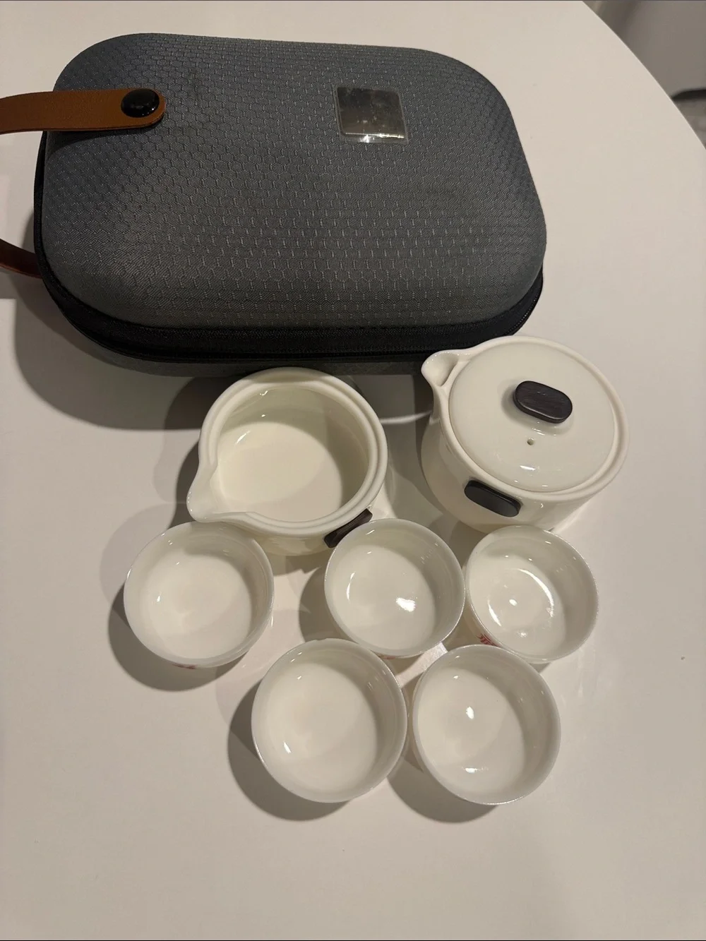 Vintage Miniature Asian Tea Set With Box, Teapot and 5 Cups